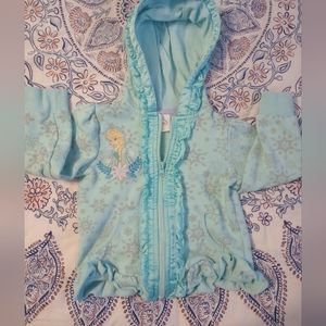 Toddler Girl Size 3T Elsa Zip Up Hoodie
